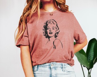 Marilyn Monroe Shirt, Norma Jeans Shirt, Marilyn Monroe Fan, Geschenk für Freund, Marilyn Monroe Portrait