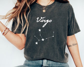 T-shirt Vierge du zodiaque, tee-shirt Vierge, cadeau d'anniversaire zodiaque Vierge, cadeau d'anniversaire Vierge, cadeau Vierge, chemise astrologie, chemise signe du zodiaque