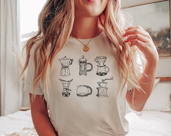 Retro Kaffee Liebhaber Shirt, Vintage Kaffee T-Shirt, Eiskaffee Shirt, Kaffee Liebhaber T-Shirt, Shirt für Kaffee Liebhaber, lustiges T-Shirt