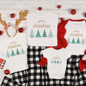 Merry Christmas Family Holiday t shirts. Matching Christmas shirts. Matching Family t-shirts 2022.