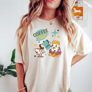 Coffee shirt, retro coffee shirt, coffee lover t shirt, coffee lover gift, vintage t shirt,  cute retro shirt, 50&#39;s shirt,