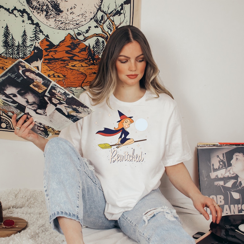 Betoverd shirt, retro shirt, vintage shirt, retro tv-shirt afbeelding 3