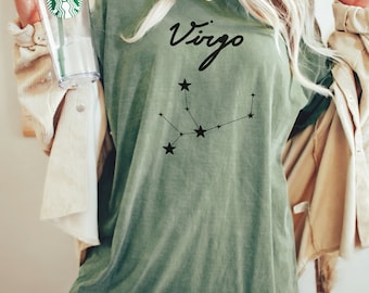 T-shirt Vierge du zodiaque, tee-shirt Vierge, cadeau d'anniversaire zodiaque Vierge, cadeau d'anniversaire Vierge, cadeau Vierge, chemise astrologie, chemise signe du zodiaque