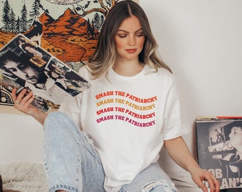 Smash The Patriarchy, feministisch shirt, Smash The Patriarchy-shirt, feminismeshirt, grondrechten-T-shirt dames