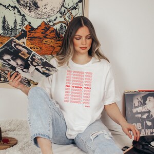Nein danke T-Shirt. Vintage inspiriertes Shirt. Retro T-Shirt. T-Shirt für Frauen. Feministisches Shirt, lustiges t-Shirt