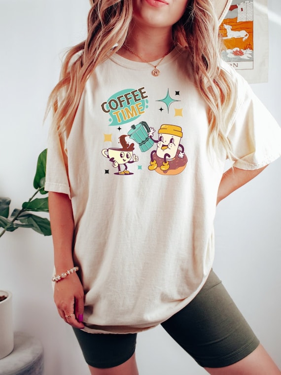 Coffee shirt, retro coffee shirt, coffee lover t shirt, coffee lover gift, vintage t shirt,  cute retro shirt, 50's shirt,