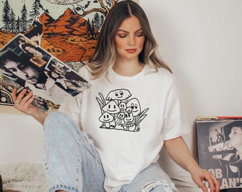 T-shirt champignon rétro, chemise rétro, chemise champignon de style vintage, jolie chemise, t-shirt en toile Bella, vêtements champignons