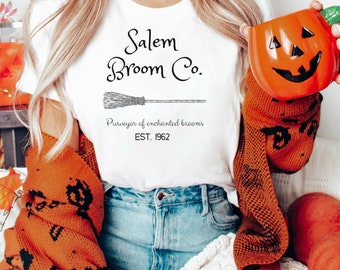 Salem T-Shirt, Halloween Tshirt, Witch  Shirt, Salem Witch Shirt, Witch Clothing, Witch broom, Funny Halloween Shirt