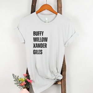Camiseta de Buffy la cazavampiros, camiseta de Buffy, Sunnydale, Buffy, Xander, Willow, Giles