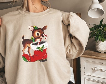 Christmas  Sweater, Christmas Party, Festive Christmas crewneck, retro Christmas Sweatshirt, vintage christmas Sweatshirt