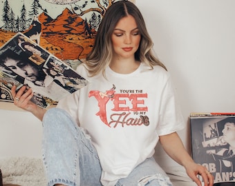 Yee Haw shirt, Country Western  T-Shirt,  Cowboy, Boho Shirt, Cowgirl Shirt