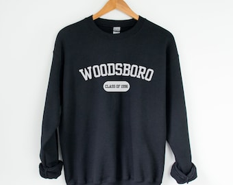 Woodsboro sweatshirt, Scream sweatshirt, Scream movie, horror movie, Horror movie fan, gift