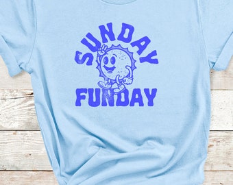 Sunday Funday shirt, Football shirt, retro shirt, vintage style t shirt, hippie shirt