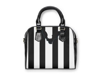 Halloween purse, Gothic purse, retro halloween bag, Cross body purse, satchel, removable strap