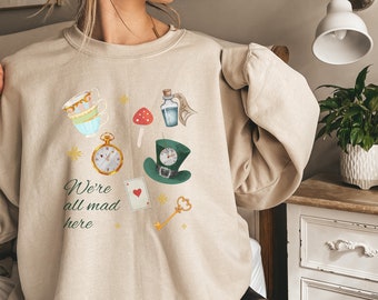 不思議の国のアリス マッドハッター ユニセックス パーカー オリジナル