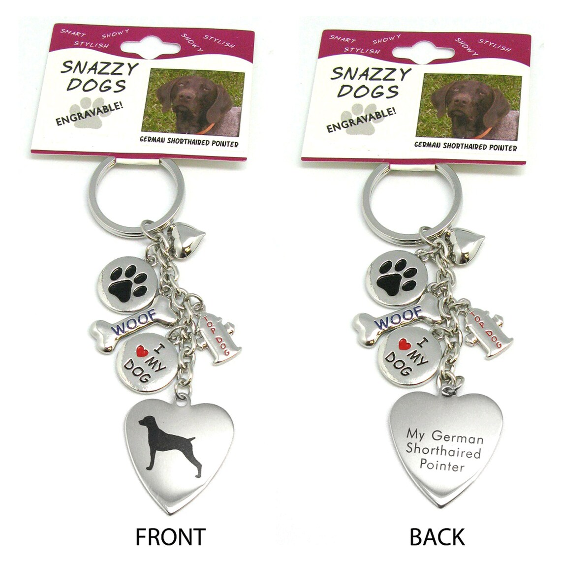 Dog Keychain Laser Engraved Stainless Steel Dog Key Ring Etsy UK