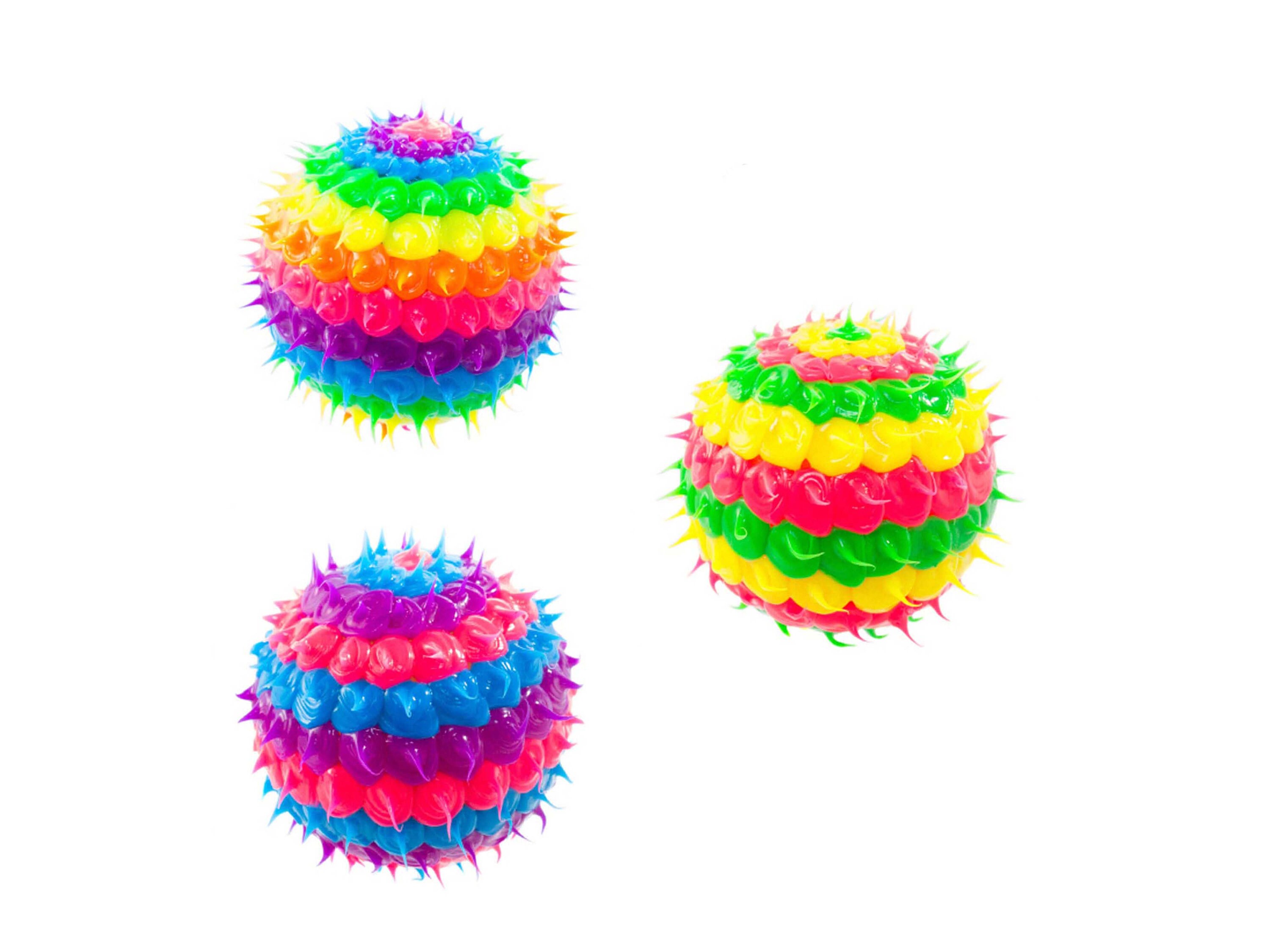 3 pcs Super Spiky Rubber Bouncy Balls Party Favors for Kids Etsy