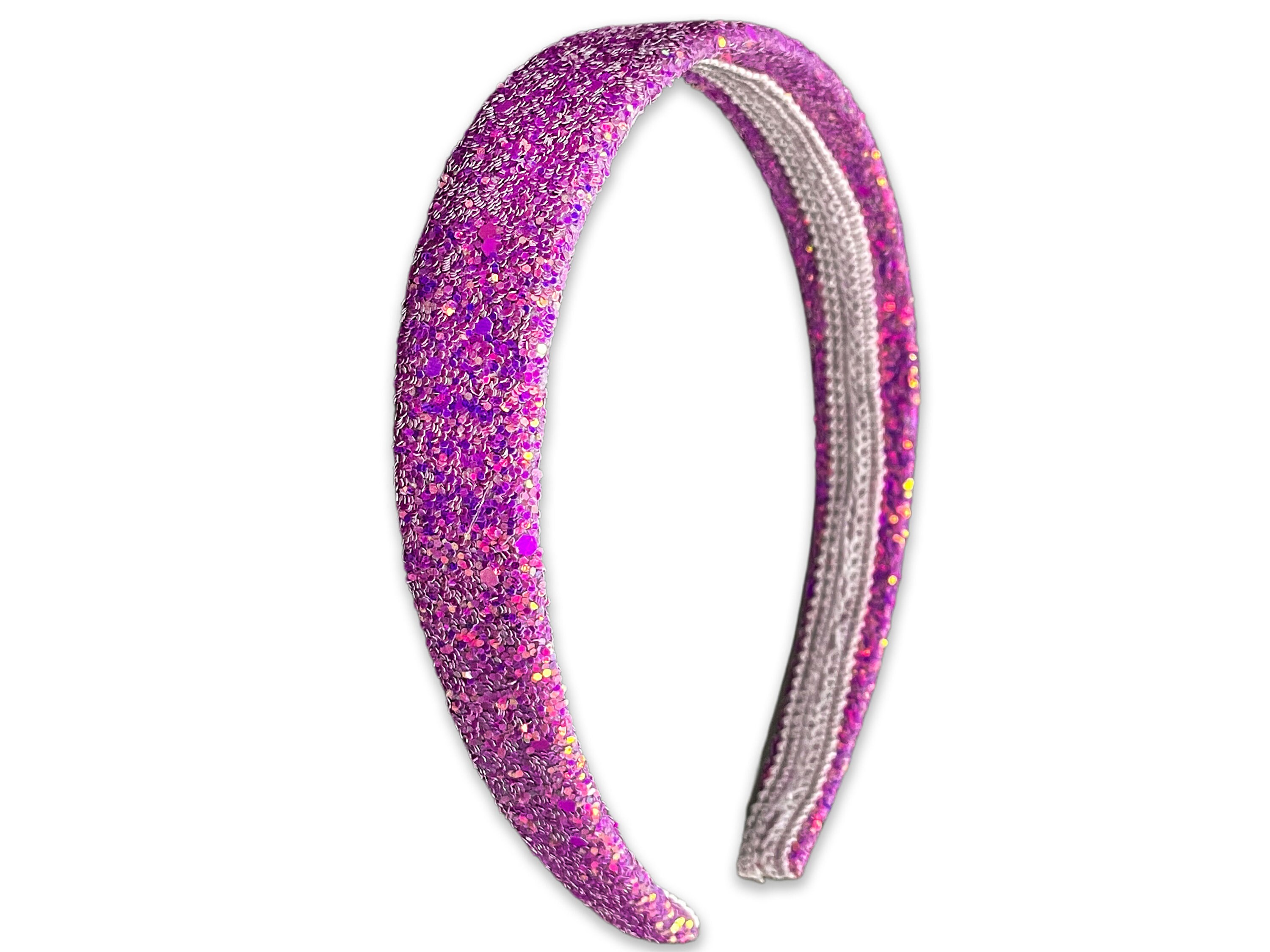 Glitter Headband for Girls, Bling Hair Bands for Little Girl Hair Accessories, Sparkly Wide
