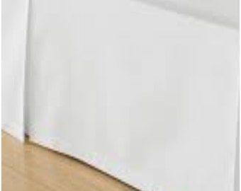 Voet/hoofdeinde van bed rok paneel-36" lang voor verhoogde slaapzaal bedden- 24 kleuren beschikbaar, enkelzijdige of driezijdige opties ook beschikbaar