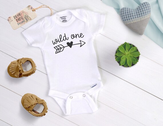 Wild One Baby Onesie® Boho Baby Bodysuit, Unisex Baby Clothes, First Birthday Outfit, Baby Shower Gift, One Baby Bodysuit, 1st Birthday Baby Il_570xn