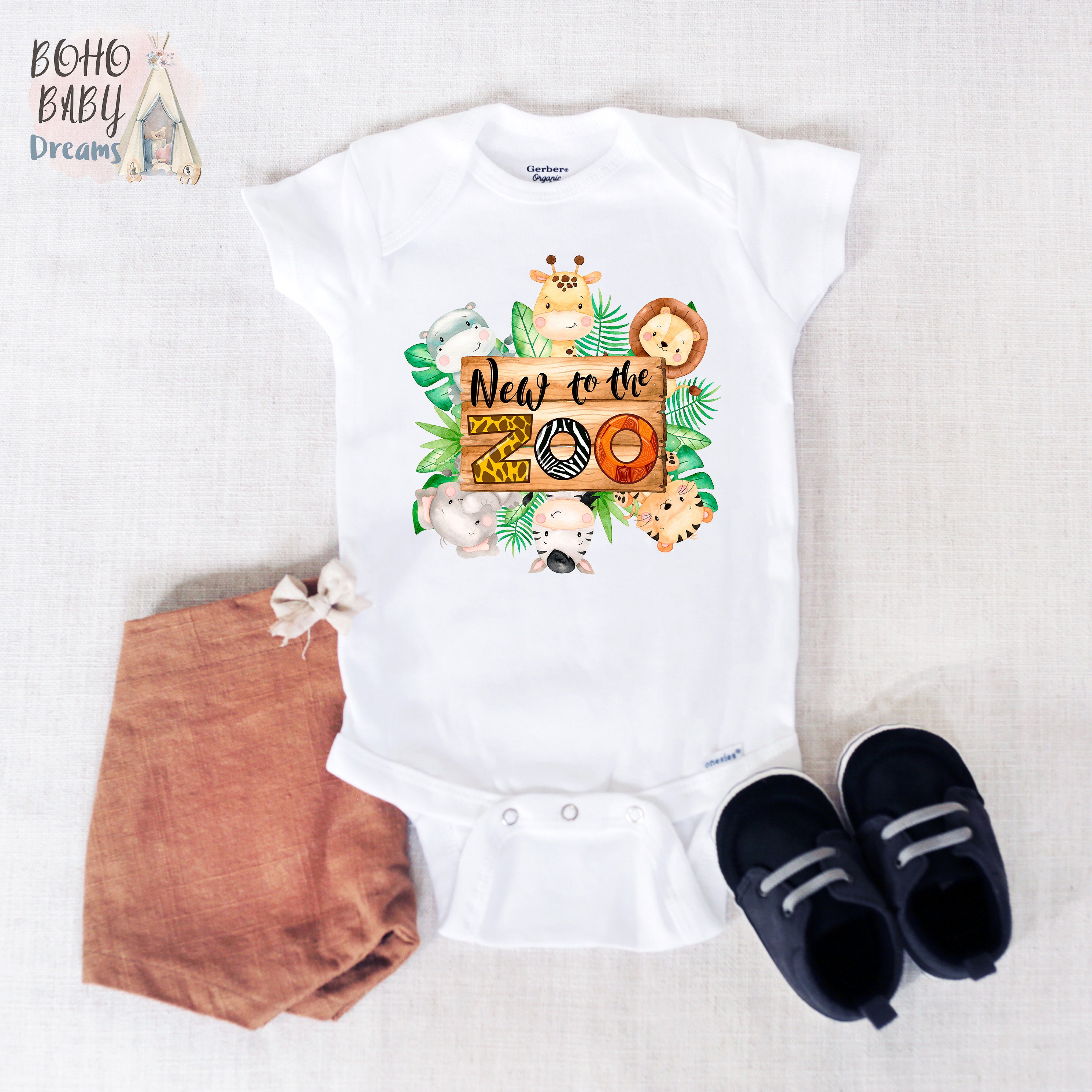 safari baby grow