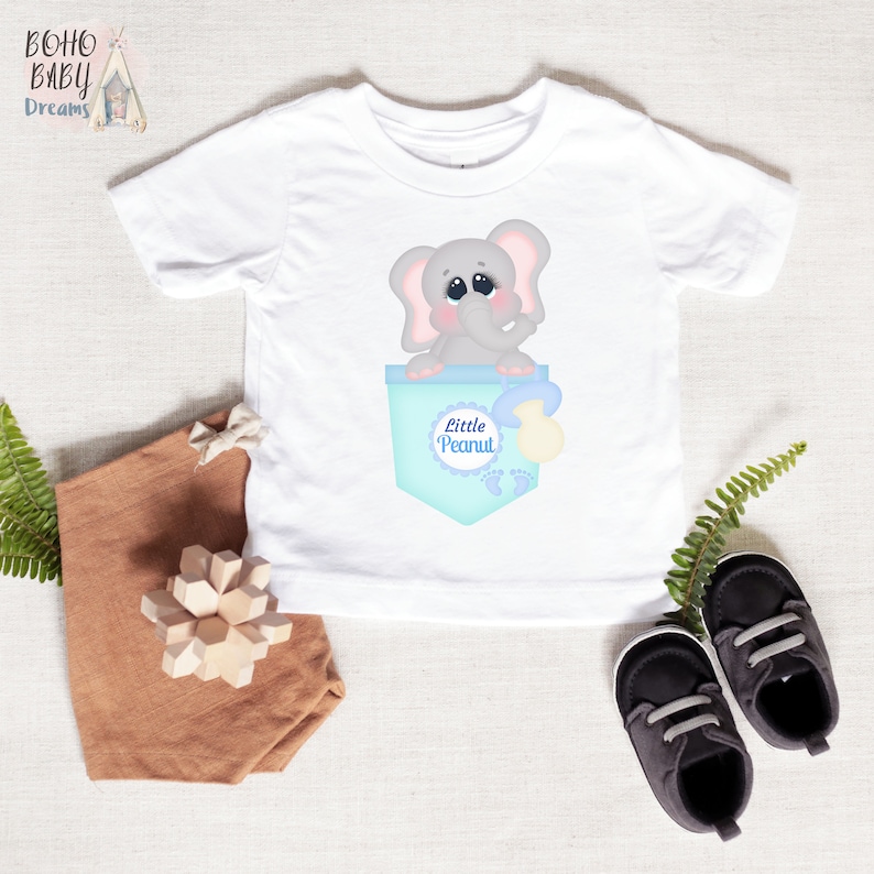 Little Peanut Babygrow Cute New Baby Elephant Animals Present Gift