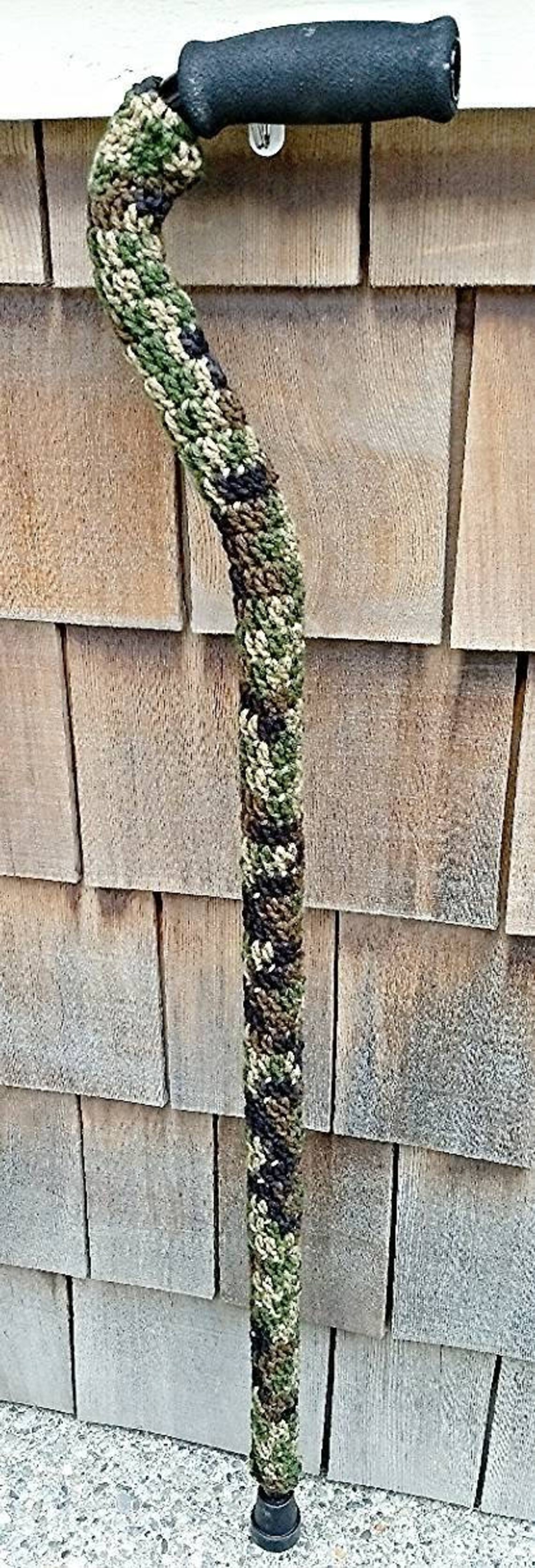 Camo Mens Cane Cover Walking Cane Accessory Cane Sock Cane Etsy