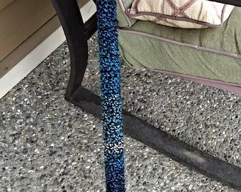Speckled Crochet Cane Cover: Handmade Acrylic Cane Sock, Cane Accessories, Gift for Her, Handmade Crochet.