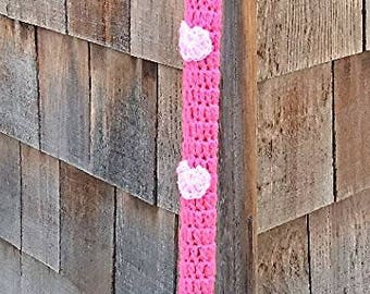 Heart Cane Warmer, Crochet Cane Cover, Cane Accessory, Cane Sleeve, Cane Stocking, Cane Fashion, Cane Jewelry, Cane Sock, Handmade Gift.