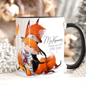 Personalised Teacher Thank You Gift, Teacher Mug With Name, Cute Teacher Appreciation Gift, End of term Gift, Gift for Teacher Assistant
