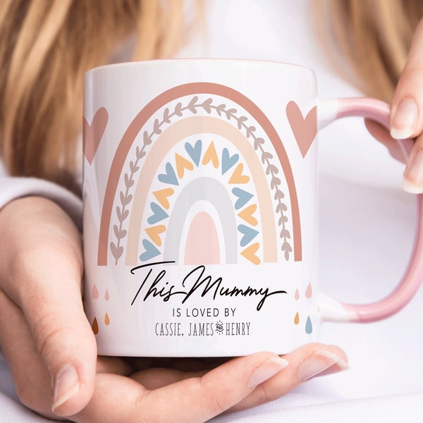 Taza de mamá personalizada, regalo de Navidad de mamá para ella, regalo de taza para ella, taza de cumpleaños de mamá, taza de mamá personalizada, mamá de regalo del Día de las Madres