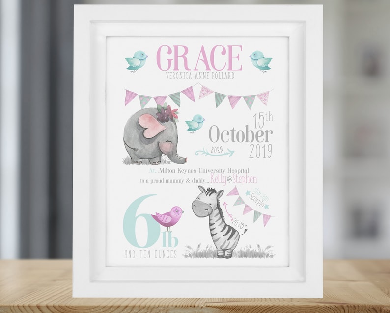 New Baby Girl Gift Personalised Baby Gift for Girl New Baby Etsy UK