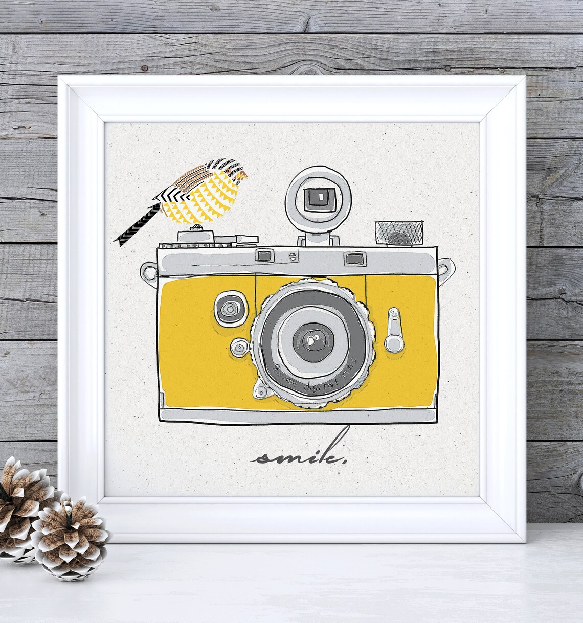 Set of Mustard Yellow Decor Wall Art Prints Mustard Wall Art Etsy