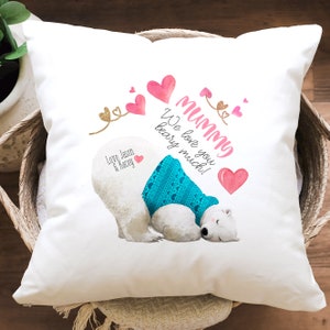 PERSONALISED Mummy Cushion, Mummy Christmas Gift For Her, Gift For Mummy, Mum Birthday Gift, Mothers Day Gift, Xmas Gift From Children Kids