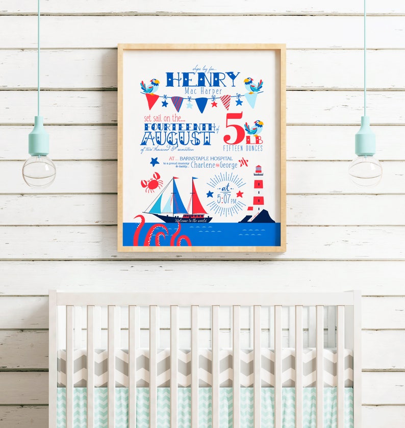 Nautical Nursery Nautical Nursery Art Nautical Nursery Etsy