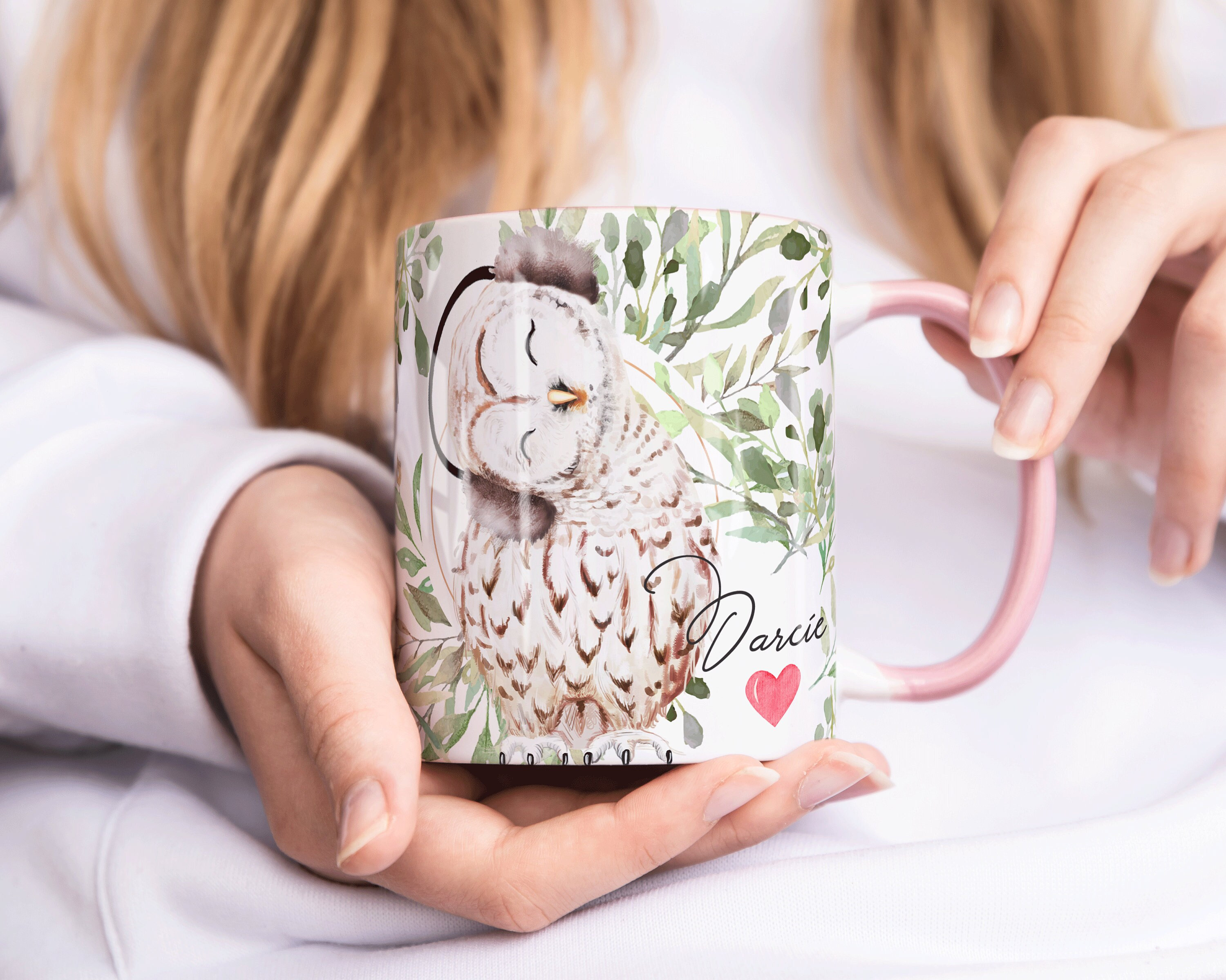 PERSONALISED OWL Mug, Owl Gift, Mug Gift For Her, Owl Lover Gift, Hot Chocolate Mug, Xmas Gift for W