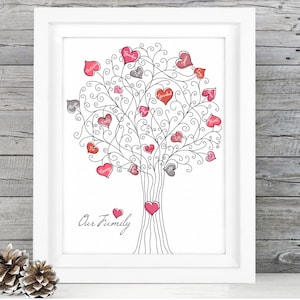 Personalisierter Stammbaum, Geschenk zum Jahrestag, Stammbaum, Hochzeitsgeschenk, Mama Geburtstagsgeschenk, Muttertagsgeschenk Mama Geschenk