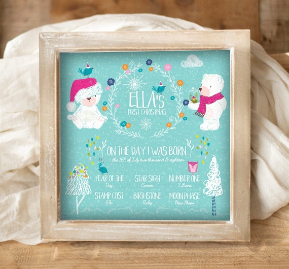 personalised gifts for baby's first christmas