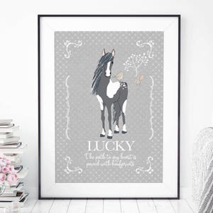 Personalised Horse Print | Horse Lover Gift | Horse Wall Art | Custom Horse Print | Personalised Horse Gift | Horse | Gift for Horse Lover
