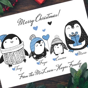 Paquete de tarjetas de Navidad personalizadas, tarjetas de Navidad personalizadas, tarjetas de Navidad familiares, tarjetas de Navidad con retratos familiares, tarjetas familiares navideñas