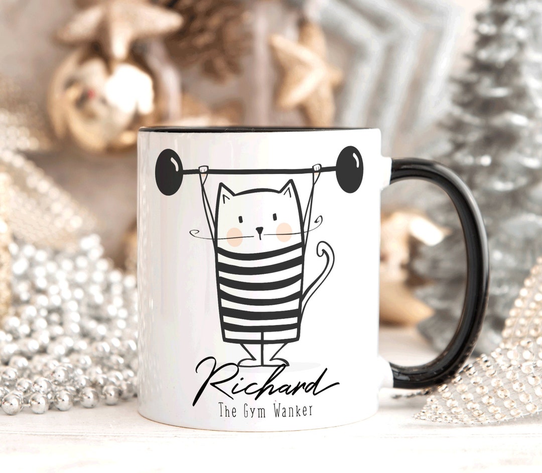 TeHe Gifts Gym Wanker Gift Mug Funny Rude For Him Her Men Women Birthday Gifts