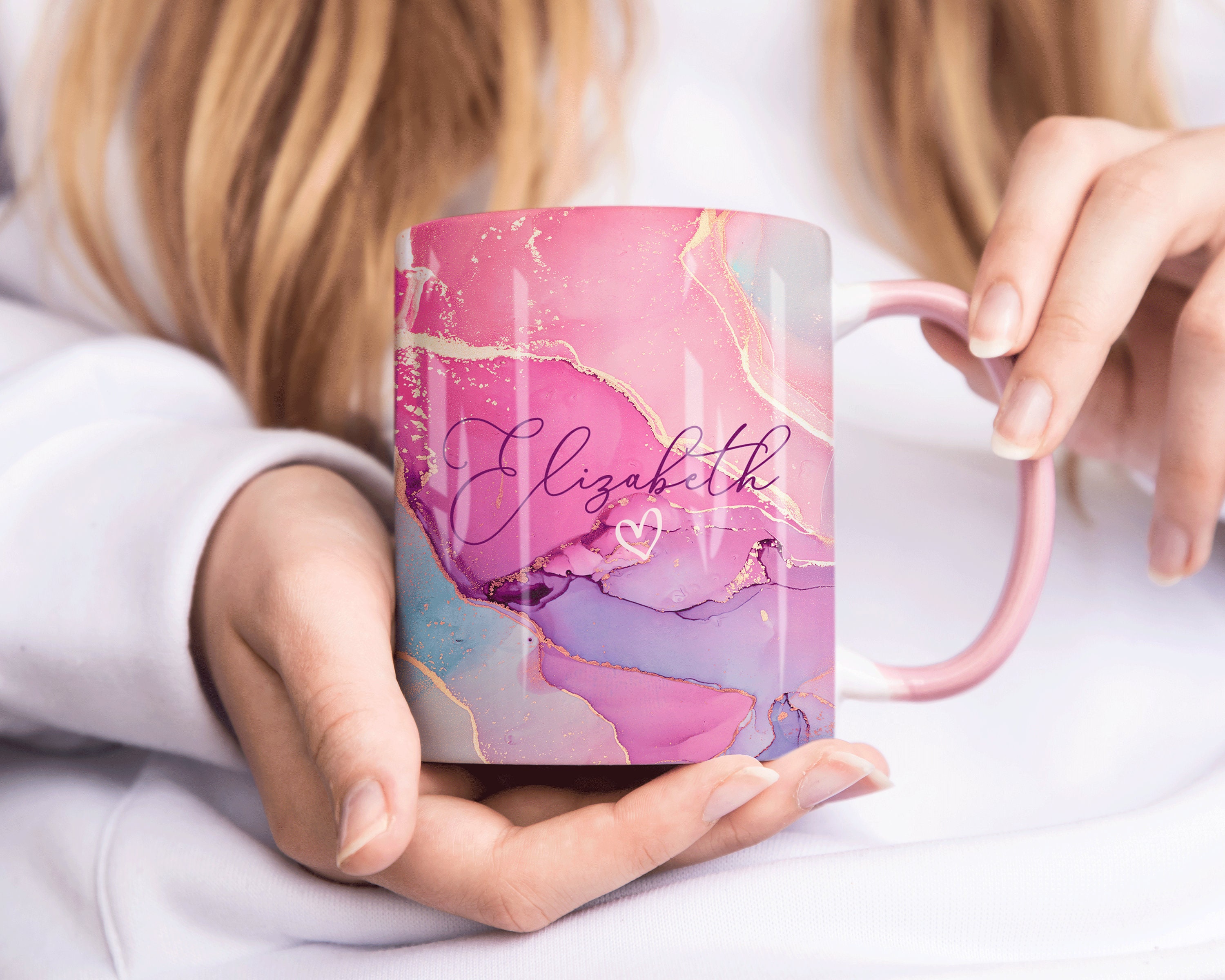 Regalo De 60 Cumpleaños Para Mujeres, Fabuloso 1962 Envejecido A La Perfección, Taza De Café Rosa De 14 Onzas Impresa Con Oro, Ella, Taza De Mármol De Cerámica Con Caja