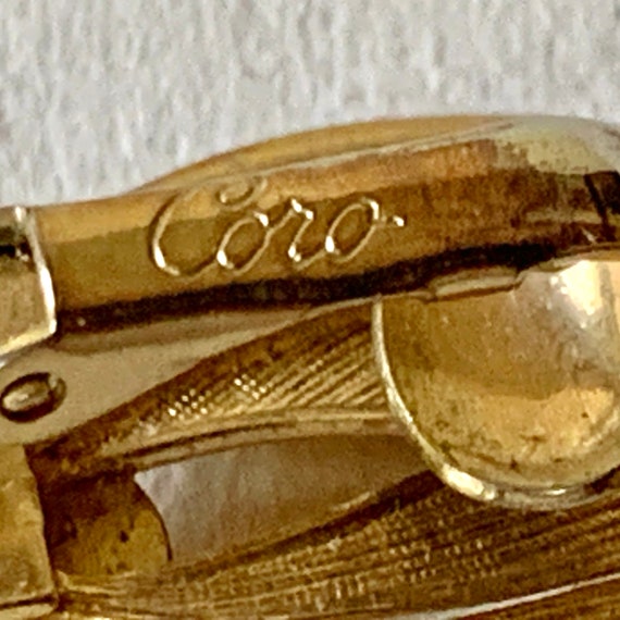Coro Clip-on Earrings, vintage jewelry - image 3