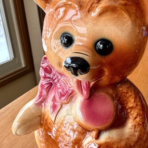 Vintage Teddy Bear Vase - Etsy