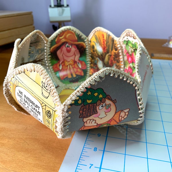 Greeting Card Basket Crochet Etsy