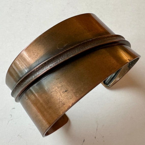 Solid Copper Cuff Bracelet - image 1