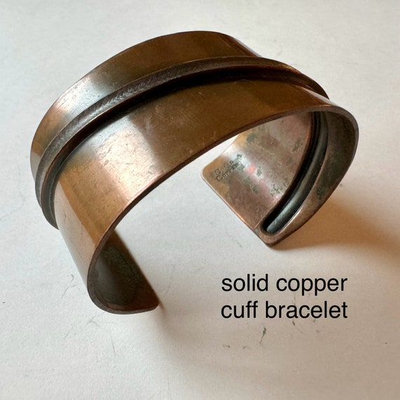 Solid Copper Cuff Bracelet - image 3