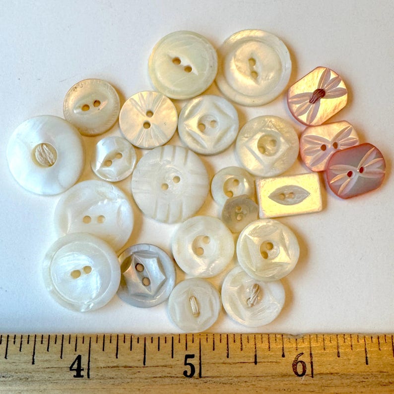 Vintage Carved Shell Buttons, Mixed 20+ Lot - Etsy