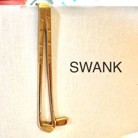 Golf Tie Clip, Swank, Vintage - image 3
