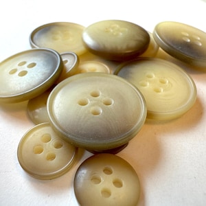 Conjunto de botones con remolino degradado estilo vintage